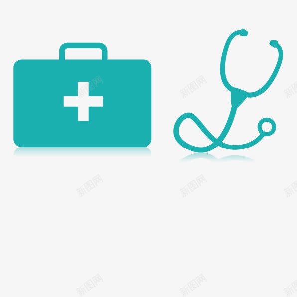 医用标志图标png_新图网 https://ixintu.com 健康 医用标志 卡通 听诊器 手提包