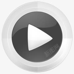 播放器白色图标png_新图网 https://ixintu.com 图标 播放器 暂无视频ico 白色 设计