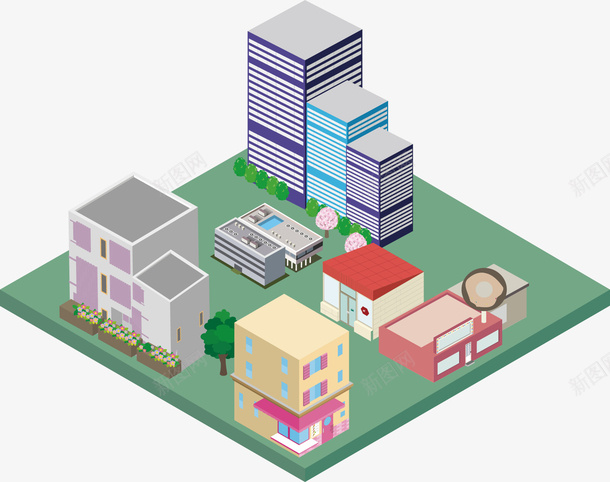 25D立体简约风景城市模型插图png免抠素材_新图网 https://ixintu.com 25D 城市 模型插图 立体 简洁插图 简约 风景 魅力城市