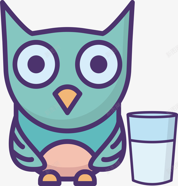 世界睡眠日夜猫子卡通图标矢量图ai_新图网 https://ixintu.com 书本 创意 台灯 夜猫子世界睡眠日 床 水杯 猫头鹰 窗帘 闹钟 矢量图