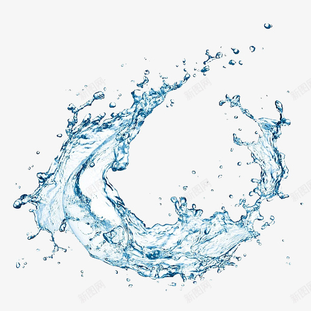 水溅起png免抠素材_新图网 https://ixintu.com 水 水滴 水珠 飞溅