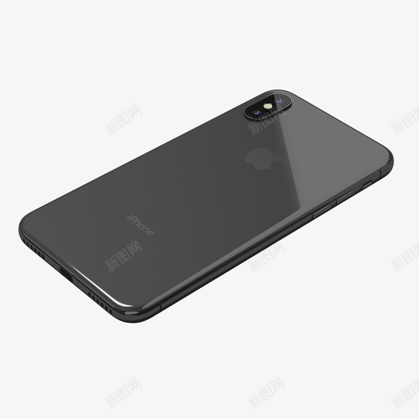 创意黑色俯视iPhoneXp手机图psd免抠素材_新图网 https://ixintu.com iPhoneXp 侧面 俯视 免扣图PNG 创意 手机 背面 质感 黑色