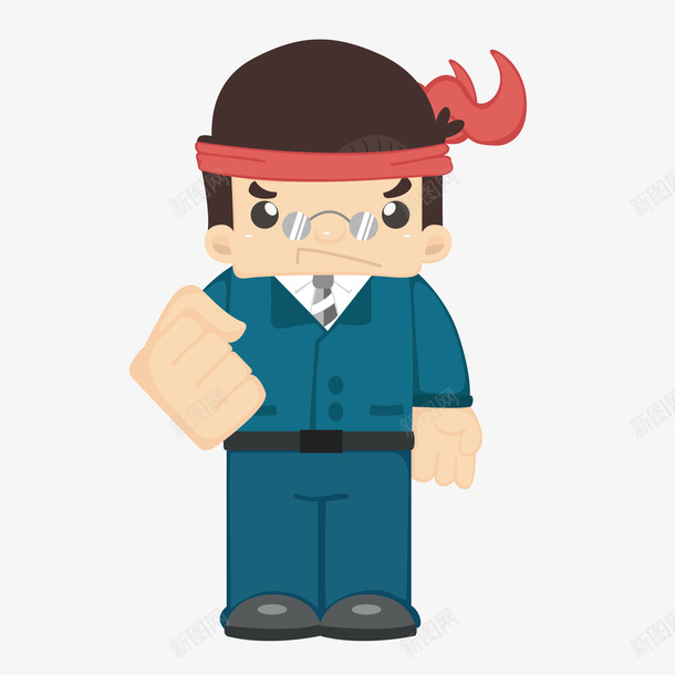 卡通奋斗的职业人物png免抠素材_新图网 https://ixintu.com 加油 努力 卡通 商务人士 奋斗 职业人物