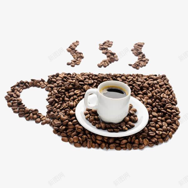 咖啡豆里的咖啡png免抠素材_新图网 https://ixintu.com coffee 冲饮 卡布基诺 卡通 咖啡 咖啡豆 抵抗困意 振奋精神 提神 热的 热饮 苦的 饮料