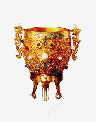 金杯png免抠素材_新图网 https://ixintu.com 古物 文物 金杯