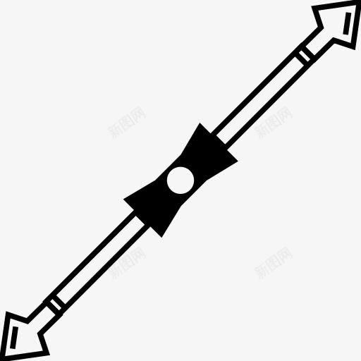 箭头双枪线概述武器古董武器图标png_新图网 https://ixintu.com Arrow double lance line outline weapon 双枪 概述 武器 箭头 线