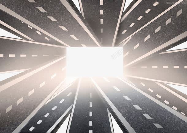 高速公路文本框png免抠素材_新图网 https://ixintu.com 交通 光照交果 公路 大路 文本框 蜿蜒 马路