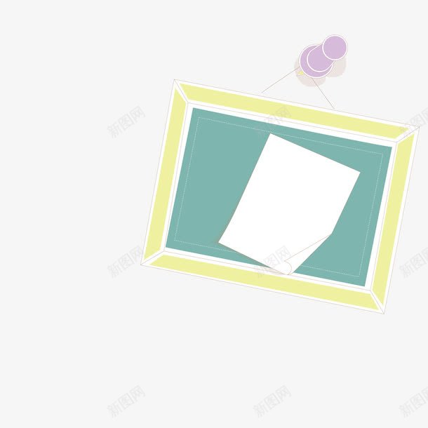 钉在墙上的备忘录png免抠素材_新图网 https://ixintu.com 公告 墙上 钉子