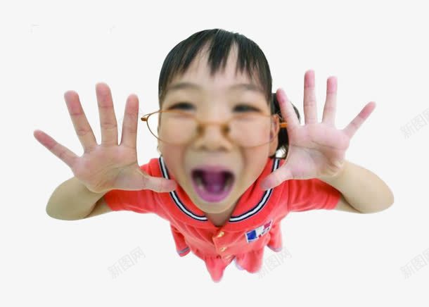 大声呼喊的小女孩片png免抠素材_新图网 https://ixintu.com 呐喊 呼喊 小女孩 张开双手 张开手臂 手掌