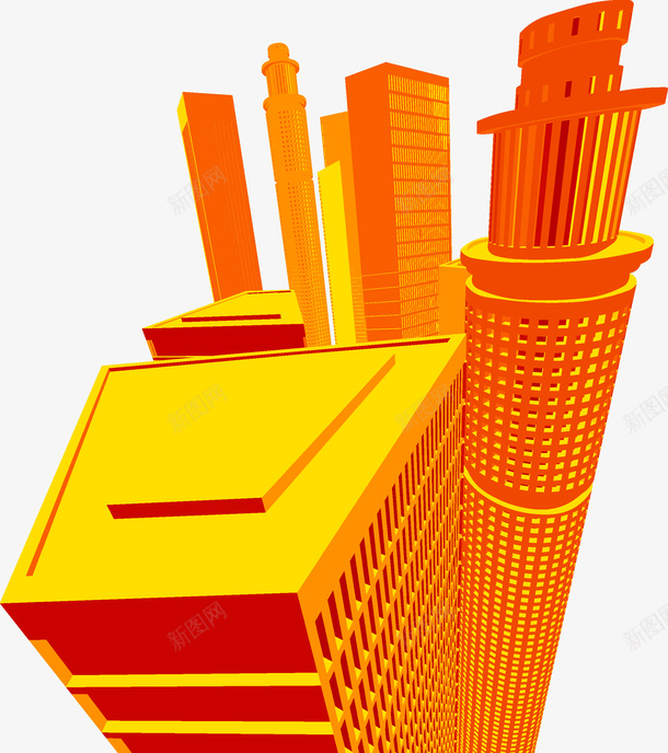 高楼顶端矢量图ai免抠素材_新图网 https://ixintu.com 屋顶 楼顶 高楼 矢量图