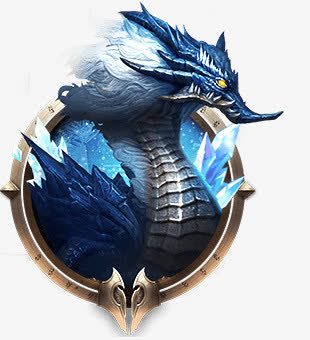 蓝色冰系巨龙卡通游戏png免抠素材_新图网 https://ixintu.com 卡通 巨龙 游戏 蓝色