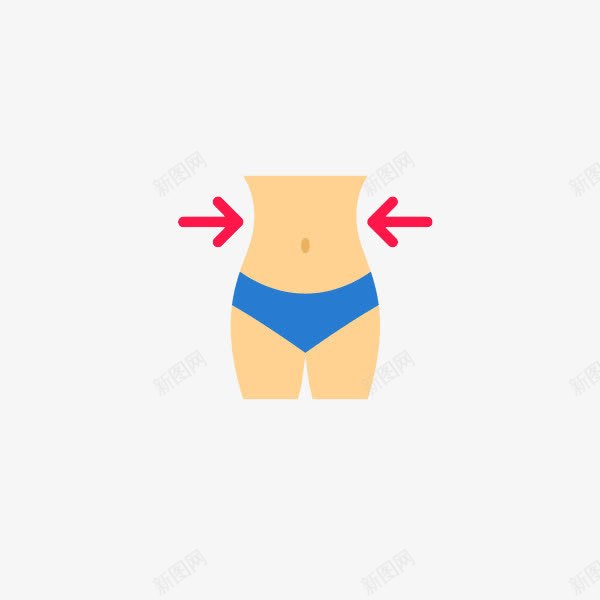 瘦身减脂矢量图ai免抠素材_新图网 https://ixintu.com 健身 减肥 小蛮腰 腰 腰部 运动 矢量图
