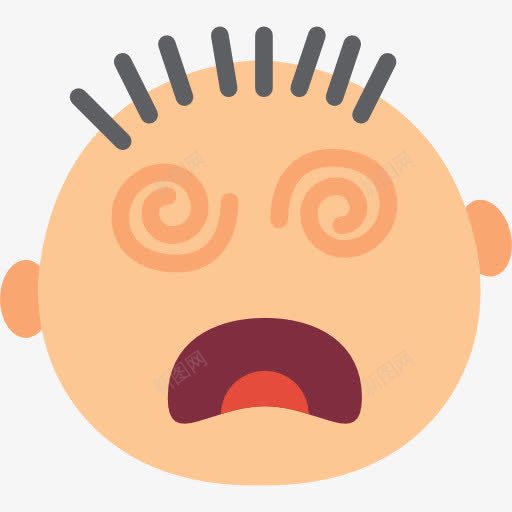 淡淡的图标png_新图网 https://ixintu.com 头晕 头脑混乱 恶心 情绪 感情 接口 无力 无力感 表情
