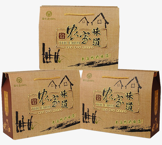 土特产农家味道礼品包装盒png_新图网 https://ixintu.com 农家味道 包装盒 土特产 土特产包装 定制 批发 礼品