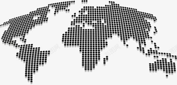 大洋洲板块地图png免抠素材_新图网 https://ixintu.com 板块 澳大利亚地图 点图 黑色大洋洲