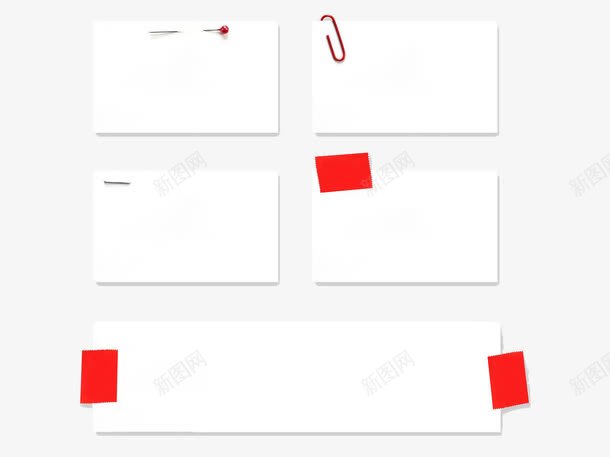 便利贴任务卡png免抠素材_新图网 https://ixintu.com 任务卡 便利贴 回形针 图钉