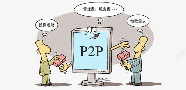 P2P分布图png免抠素材_新图网 https://ixintu.com P2P P2P中介 借款需求 投资理财 服务费 管理费