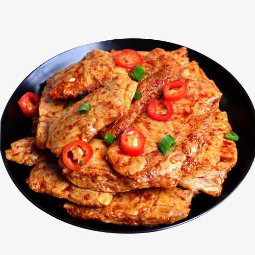 香辣味手撕素肉png免抠素材_新图网 https://ixintu.com 口味 好吃的零食 小吃 手撕素肉 素肉 豆制品 零食 香辣