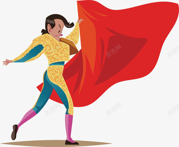 卡通西班牙斗牛士插画png免抠素材_新图网 https://ixintu.com 斗牛传奇 斗牛士 斗牛比赛 斗牛赛马观众 斗牛马拉 斗牛高炮 民间斗牛