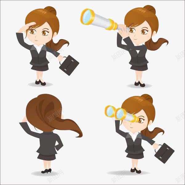 眺望的女孩png免抠素材_新图网 https://ixintu.com 从高处向远望 俯望 卡通手绘 用望远镜看 看 看向远方 眺望 眺望远方 观看 观赏 远望