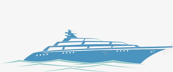 海上邮轮赛png免抠素材_新图网 https://ixintu.com 交通工具 地平线 波浪