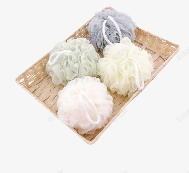 篮子里的多色沐浴球png免抠素材_新图网 https://ixintu.com 沐浴球 沐浴起泡 洗澡用品 清新颜色沐浴球