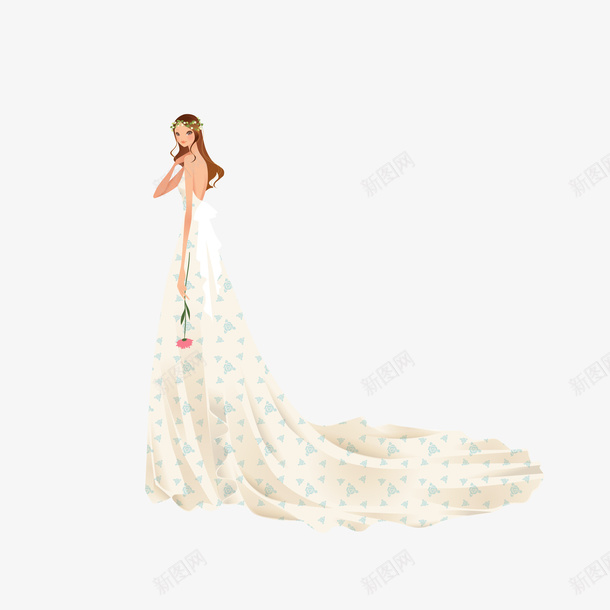 卡通插画手绘新娘婚纱裙摆矢量图ai免抠素材_新图网 https://ixintu.com 卡通 婚庆 婚纱 婚纱裙摆 手绘 插画 新娘 精致 裙摆 矢量图