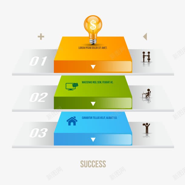 分类说明图表png免抠素材_新图网 https://ixintu.com PPT ppt元素 分类 分类标签 台阶 商业 商务 图表 序列 时尚 步骤 流程 说明