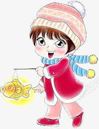 花灯png免抠素材_新图网 https://ixintu.com 元宵节元素 元宵节素材 创意 卡通 可爱 小女孩 手绘 正月十五 节日素材 花灯素材 花灯金鱼 金鱼 闹元宵