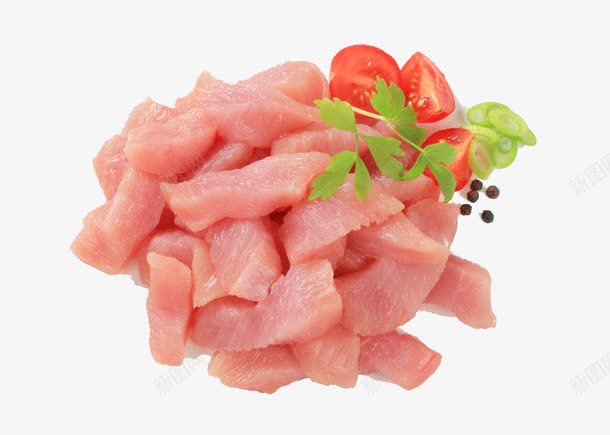 火鸡胸脯肉丝png免抠素材_新图网 https://ixintu.com 实物 新鲜鸡肉 火鸡胸脯肉丝 脯肉 营养 蛋白质 食材 鸡肉 鸡脯肉