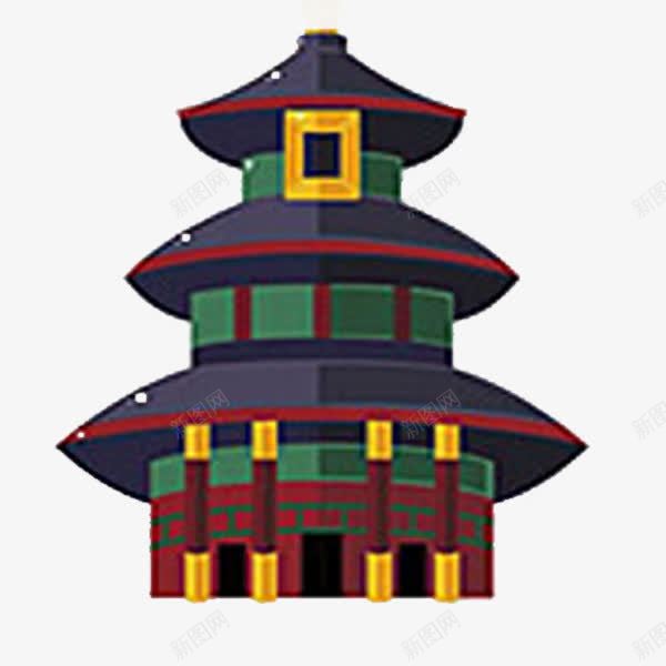 圜丘坛故宫建筑png免抠素材_新图网 https://ixintu.com 中国建筑 卡通 圜丘坛 故宫手绘 祭祀天坛 简笔画