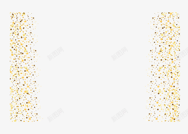 金色波点星星边框矢量图ai免抠素材_新图网 https://ixintu.com 矢量png 金沙 金沙花纹 金沙边框 金色星星 金色波点 矢量图