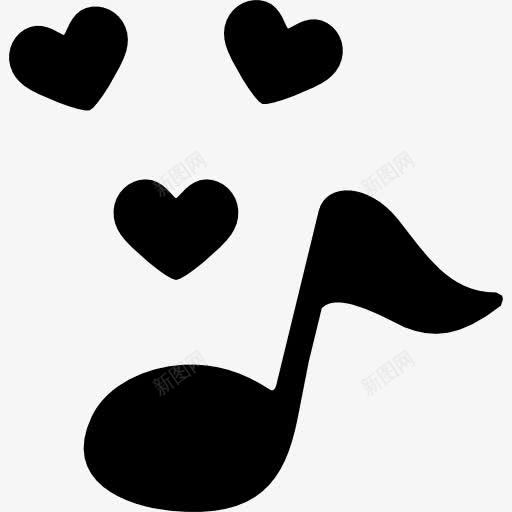 LoveSong图标png_新图网 https://ixintu.com 歌曲 注 音乐 颤抖的心
