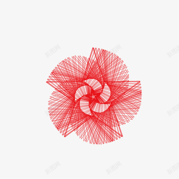 红色防伪团花矢量图ai免抠素材_新图网 https://ixintu.com 代金券 团花 团花设计 底纹 授权证书 防伪 防伪团花 防伪底纹 防伪线条 防伪证书 矢量图