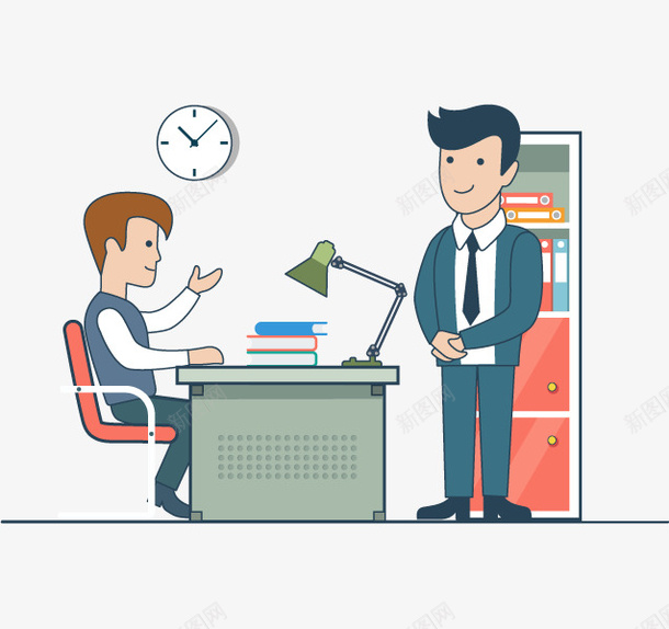 老板训话的场景图png免抠素材_新图网 https://ixintu.com 办公室 员工 商务 帅气的 男人 老板 训话