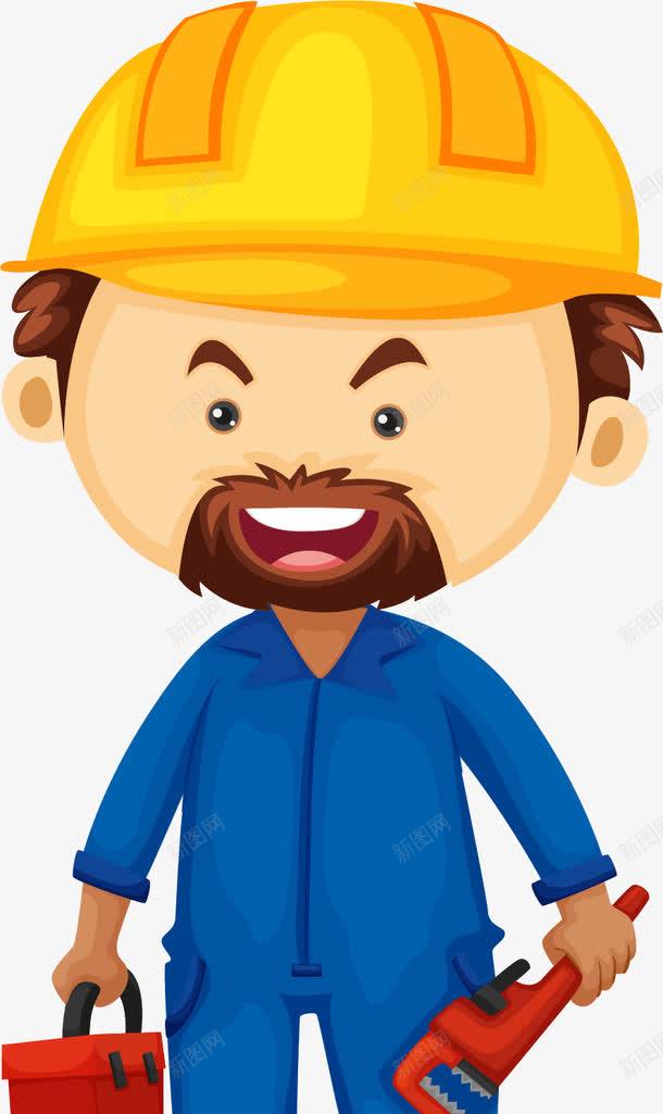 手拿工具箱的维修工程师png免抠素材_新图网 https://ixintu.com 劳动人民 勘测员 卡通人物 土木工程 安全帽 工人 工程设计师 测量员 测量工程师 维修工程师