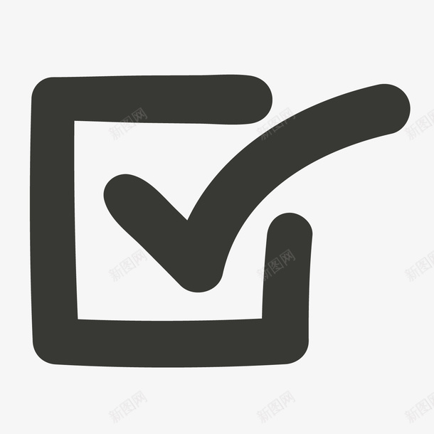 对错符号黑色矩形对号矢量图图标ai_新图网 https://ixintu.com 对不对 对号 对的符号 对错 对错符号 打钩正确 矢量图 矩形 符号 黑色