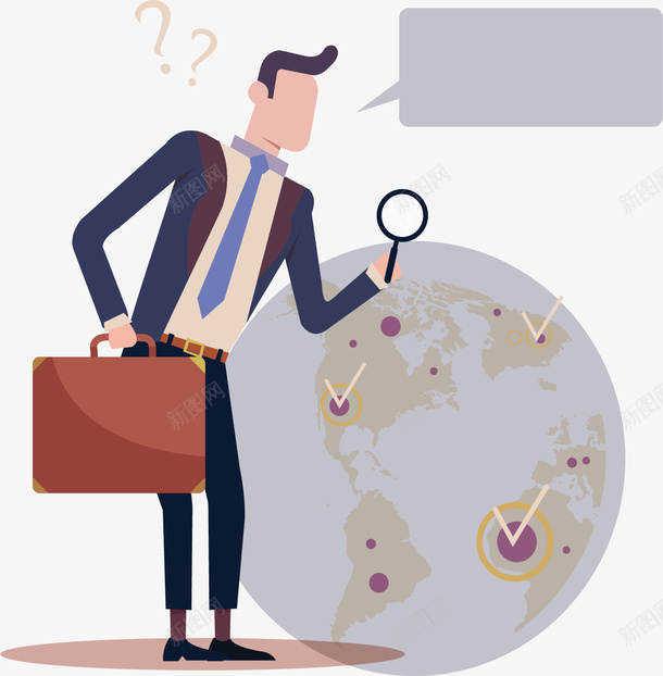 做市场调查的商务小人矢量图ai免抠素材_新图网 https://ixintu.com 做调查 商务小人 商务调查 市场调查 矢量png 调查 矢量图