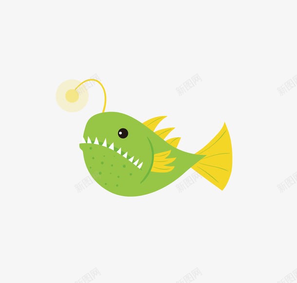 安康鱼png免抠素材_新图网 https://ixintu.com 卡通海洋生物 海底生物 海洋生物