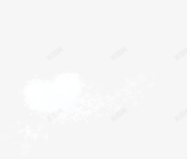 白色心形云彩png免抠素材_新图网 https://ixintu.com 云彩 夏天 天空 晴朗 白云 蓝天