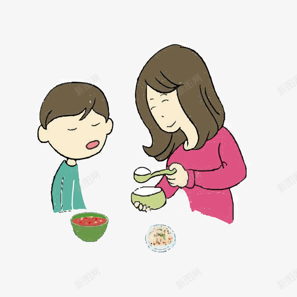 妈妈和儿子矢量图eps免抠素材_新图网 https://ixintu.com 儿子 可爱 吃饭 妈妈 妈妈和小孩 家庭幸福 小北鼻 小宝贝 开心快乐 温暖和谐 温馨 矢量图