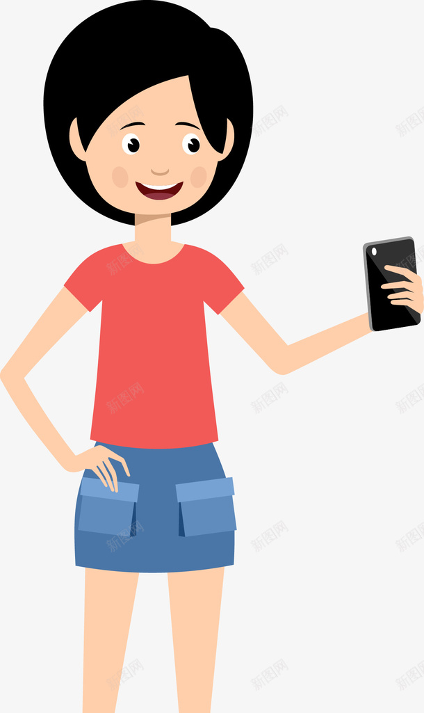 正在自拍的卡通女人图png免抠素材_新图网 https://ixintu.com 五官 人 人物 女人 女人图 女人正脸 女人脸 时尚女人 漂亮女人 矢量女人 纤体美女 纤细美女 美女