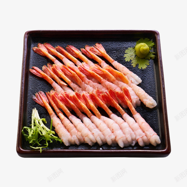 北极甜虾刺身png免抠素材_新图网 https://ixintu.com 产品实物 冻虾 北极甜虾刺身免抠PNG 即食 日料刺身 海鲜水产 生鲜