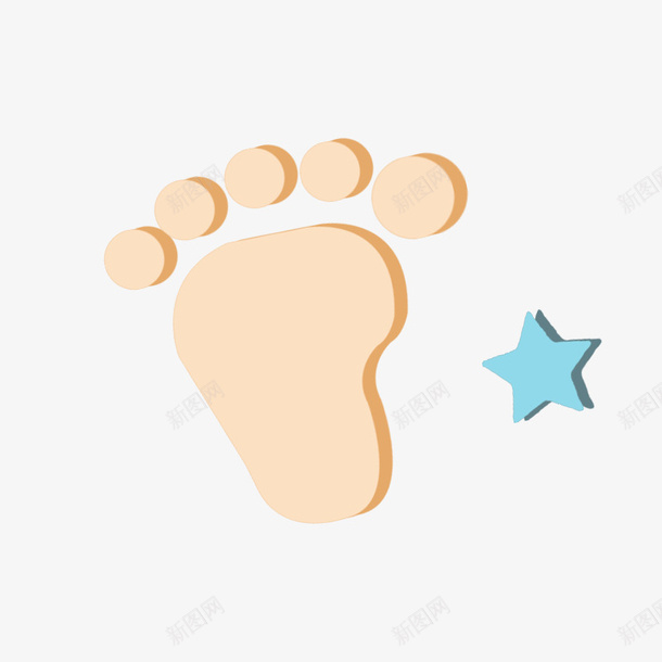 卡通立体宝宝脚丫脚印png免抠素材_新图网 https://ixintu.com 卡通脚丫 宝宝脚丫 宝宝脚印 小脚丫 小脚印 新生儿脚丫 脚印