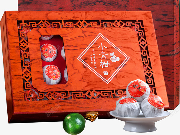 普洱小青柑茶叶png免抠素材_新图网 https://ixintu.com 小青柑 普洱 盒装 红茶