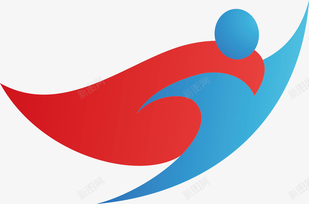 可爱扁平化卡通飞天超人图标矢量图ai_新图网 https://ixintu.com 卡通 卡通飞人 可爱 图标 扁平化 飞人 飞天超人 矢量图