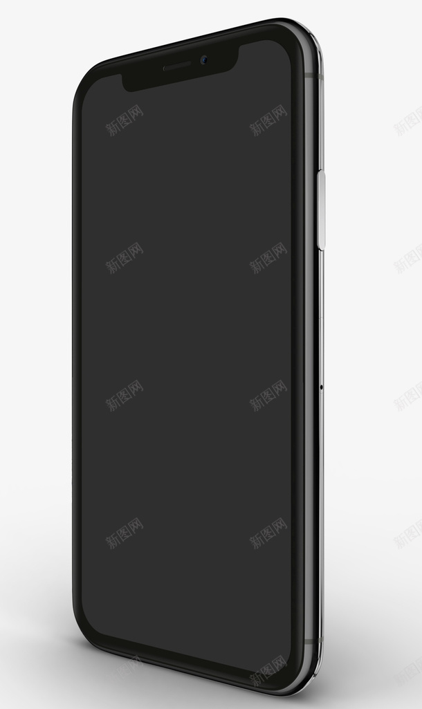 侧视iPhoneX苹果手机psd免抠素材_新图网 https://ixintu.com iPhoneX iPhonex 侧视 手机 苹果 苹果手机 黑色