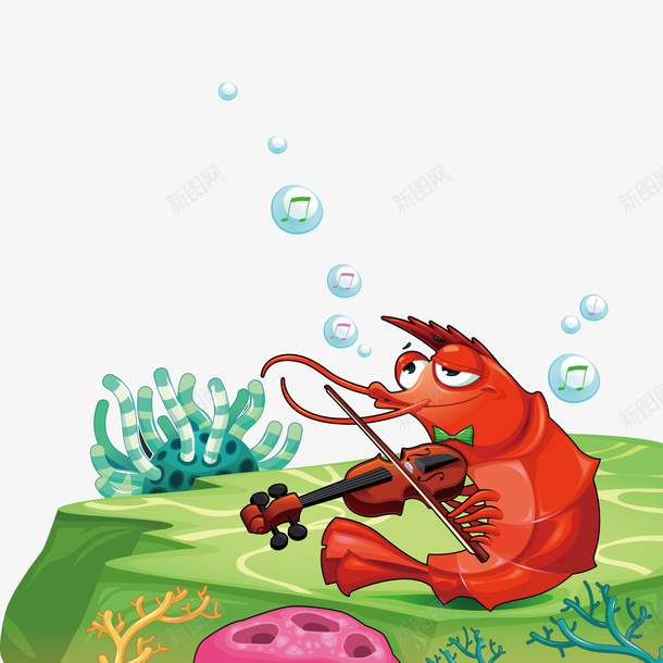 世界海洋日卡通小龙虾拉乐器矢量图ai免抠素材_新图网 https://ixintu.com 世界海洋日 动物插画 卡通 可爱动物 各种海洋动物 小龙虾 拉乐器 海洋 鱼类 矢量图