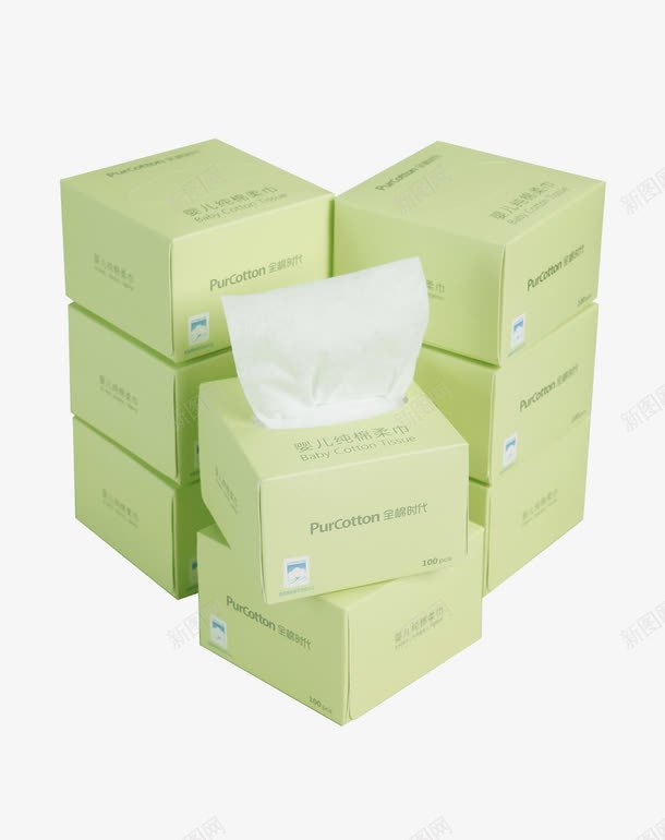 全棉时代婴儿干湿两用纯棉柔巾8png免抠素材_新图网 https://ixintu.com 产品实物 全棉时代婴儿干湿两用纯棉柔巾8盒 纸巾