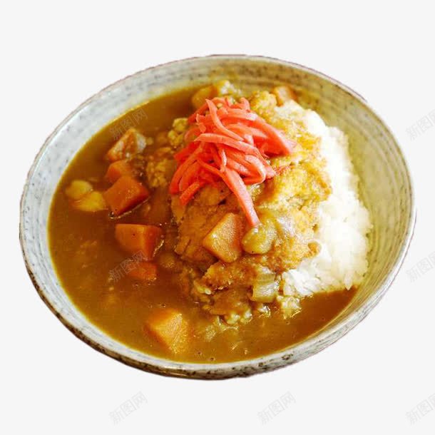 咖喱鸡排饭拌饭png免抠素材_新图网 https://ixintu.com 主食 咖喱酱汁 咖喱鸡排饭 土豆块 拌饭 美食 胡萝卜丝 鸡肉